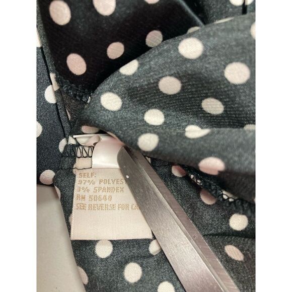 JONATHAN MARTIN Women’s Black & White Polka Dot Top Size Small - Picture 7 of 9